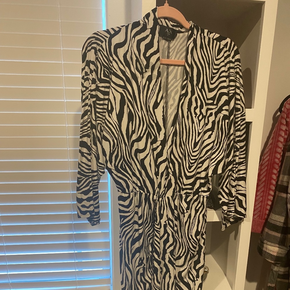 Zebra print dress